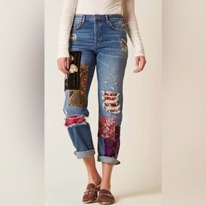 Free People Lux Embellished
Boyfriend Jeans.